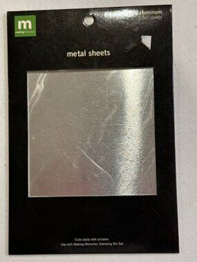 NEW Making Memories Aluminum Metal Sheets-TWO (2) 5" x 7" Sheets